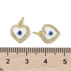 Настоящие 18к позолоченные латунные подвески с микропаве и кубическим цирконием KK-L209-074G-06