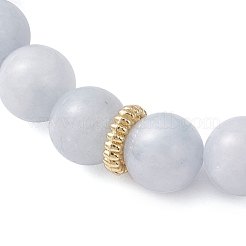 Braccialetti elastici con perle rotonde di quarzo naturale&nbsp;BJEW-JB12257