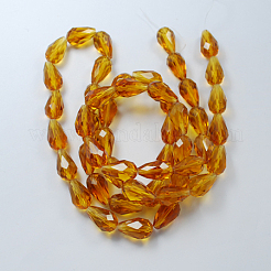 Filo di perline in vetro&nbsp;X-GLAA-R024-15x10mm-10