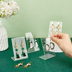 6 шт. органическое стекло с наклонной задней панелью для ювелирных изделий ODIS-CP0001-06