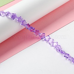 Transparent perles de verre brin&nbsp;GLAA-F112-02G