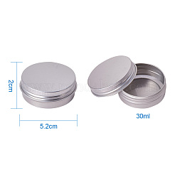 Barattoli rotondi in alluminio da 30 ml&nbsp;CON-WH0002-30ml