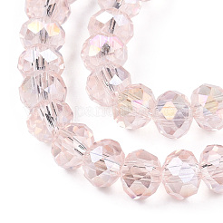 Стеклянные бусины с гальваническим покрытием &nbsp;EGLA-A034-T6mm-B36