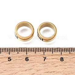 Perles à gros trous en acier inoxydable 304&nbsp;STAS-H263-03G-03