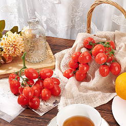 Мини пластиковая имитация помидоров черри DJEW-WH0042-57