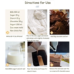 Пищевые силиконовые Молды для мороженого прямоугольной Молды «сделай сам»&nbsp;LS-DIY-D062-01B