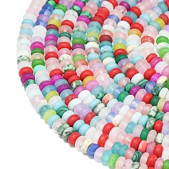 Нити бусин из синтетического камня шоушань G-P575-A30-4x2mm-02