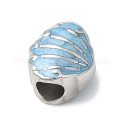 304 нержавеющая сталь эмалированные европейские бусины&nbsp;STAS-D153-32P