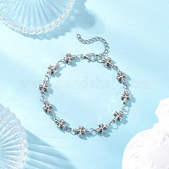 Браслеты из сплава в тибетском стиле для женщин BJEW-JB12540