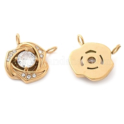 Подвески из нержавеющей стали 304 со стразами STAS-Q340-05G