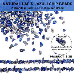 Lapis lazuli perle naturali di chip trefoli&nbsp;G-AR0003-07