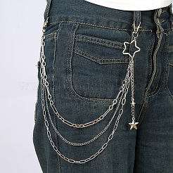 Брюки в стиле панк из сплава с цепочкой в виде звезды FS-WG328EF-01