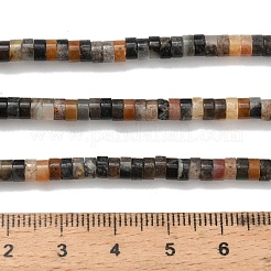 Натуральный цветок амазонитовые бусины пряди&nbsp;G-Z110-A06-2x4mm-01