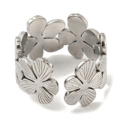 Открытое кольцо-манжета из нержавеющей стали марки 304 RJEW-C067-21P