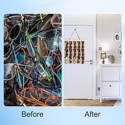 Фетровая подвесная сумка для хранения солнцезащитных очков&nbsp;AJEW-WH20006-67D