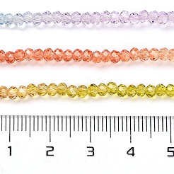 Fili di perline in vetro verniciato trasparente&nbsp;LS-DGLA-A034-T1mm-A12