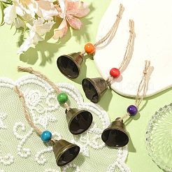 Ornements suspendus en forme de cloche en fer&nbsp;HJEW-JM02417