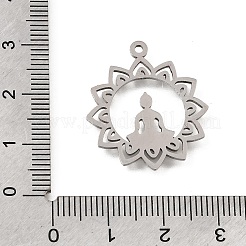 Pendentifs bouddhistes en acier inoxydable 304&nbsp;SA-CBA4CE0-06P