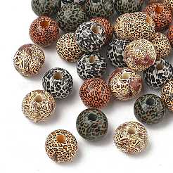 40 шт. 5-х цветные бусины из дерева схима&nbsp;WOOD-FS0001-47