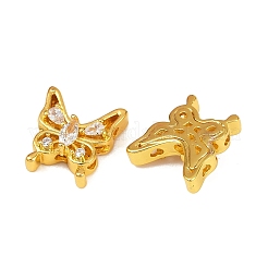 Латунные прозрачные бусины из кубического циркония&nbsp;KK-Q081-13A-MG