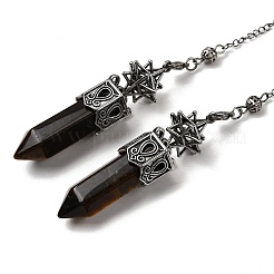 Маятники для биолокации с пулевидным наконечником из натурального тигрового глаза&nbsp;G-B149-14AS-06