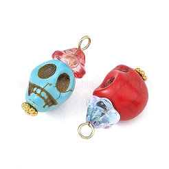 Pendentifs en turquoise synthétiques teints&nbsp;PALLOY-JF06014