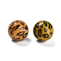 Печатные непрозрачные акриловые бусины SACR-F015-01A