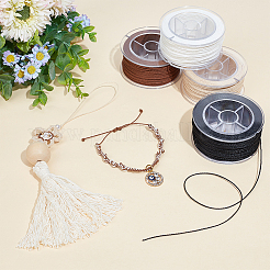 4 рулон круглого вощеного полиэфирного шнура 4 цветов YC-PH0002-38A