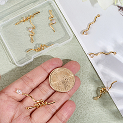 10шт 5 стиля латунные микропаве прозрачные кубические подвески из циркония&nbsp;KK-BBC0022-13