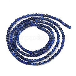 Нитки бусины из натурального ляписа-лазури&nbsp;G-L628-A01-2mm-01