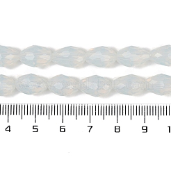 Galvanisierte imitatorische Jade Glasperlen Stränge&nbsp;LS-EGLA-N013-J6mm-D02