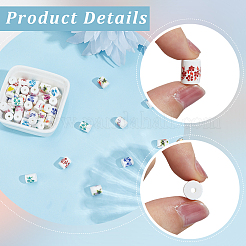 54шт фарфоровые бусины ручной работы&nbsp;PORC-SC0001-26A