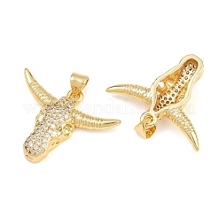 Ciondoli in ottone con pavé di zirconi chiari&nbsp;KK-L275-39G