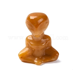 Topaze naturelle affichage de jade décorations&nbsp;DJEW-P019-E03