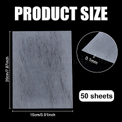 吸収紙  ドライフラワー作りに  フラワープレス用品  ホワイト  200x150x0.1mm  50個/セット&nbsp;DIY-WH0591-253A