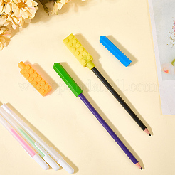 4 шт. 4 стиля силиконовых колпачков для карандашей&nbsp;AJEW-GF0011-51A
