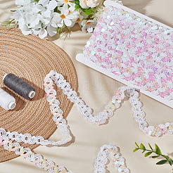 11м полиэстеровые ленты с пайетками OCOR-WH0078-281B