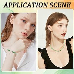 3 прядь кракле окрашенные в духовке имитация нефрита стеклянные бусины нити&nbsp;DGLA-LT0001-01A