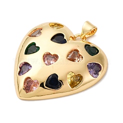 Латунные микро проложить кубического циркония подвески&nbsp;KK-U076-16G-02