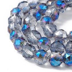 Прозрачные стеклянные бусины гальваническим пряди EGLA-F154-HR01