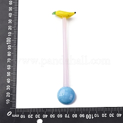 Стеклянные ложки для фруктов ручной работы&nbsp;AJEW-A067-01C