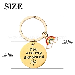 Брелок из нержавеющей стали и сплава 304 KEYC-YW00096-01