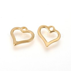 Подвески в виде открытого сердца из нержавеющей стали 304 STAS-F159-38G