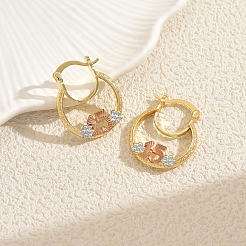 Серьги сплава обручем SF7606