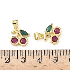 Pendentifs avec zircon cubiques à micro-pavés en laiton&nbsp;KK-L243-01G-02