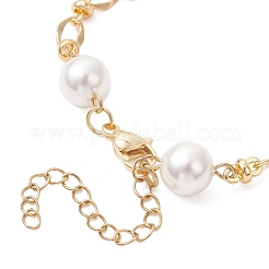 Браслеты-цепочки с круглыми жемчужинами&nbsp;BJEW-JB12873