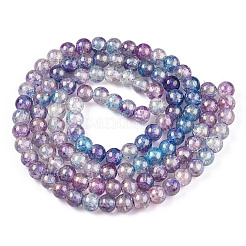 Выпечки окрашенные нити шарик хруст стекла DGLA-R053-03M-A