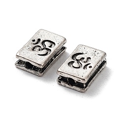 Сплавочные овальные бусины тибетского стиля &nbsp;PALLOY-H140-10AS