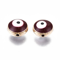 Бисера эмали сплава ENAM-WH0047-14L-10mm