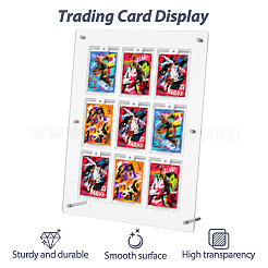 ПВХ настольные спортивные держатели для карточек&nbsp;AJEW-WH0248-918B